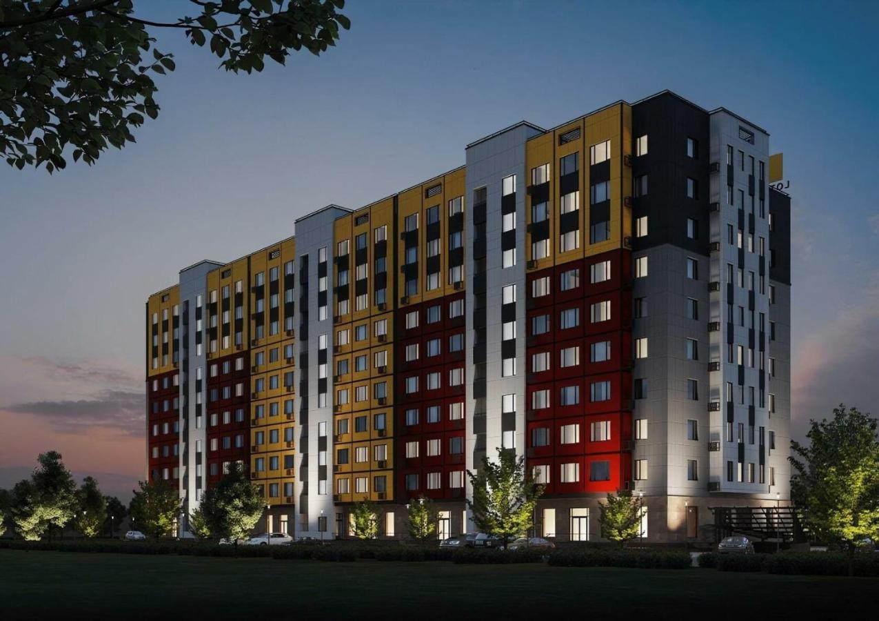 Уютная Квартира-Студия Жк Lotus Terrace Apartamento Almaty Exterior foto